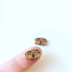 Camera Cabochons  - 10 Pairs