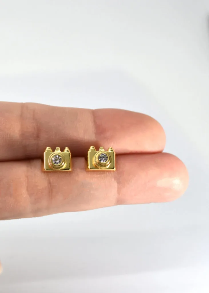 Camera Earrings