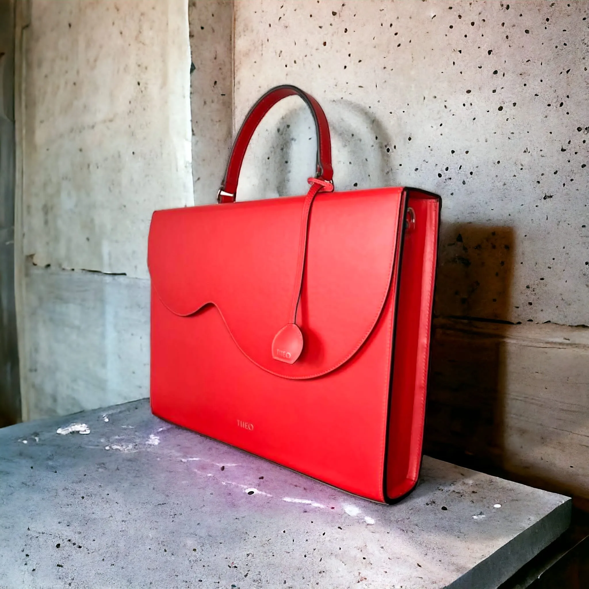 Camila Red Velvet laptop táska, piros