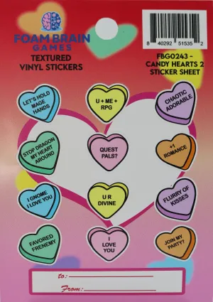 Candy Hearts 2 Sticker Sheet