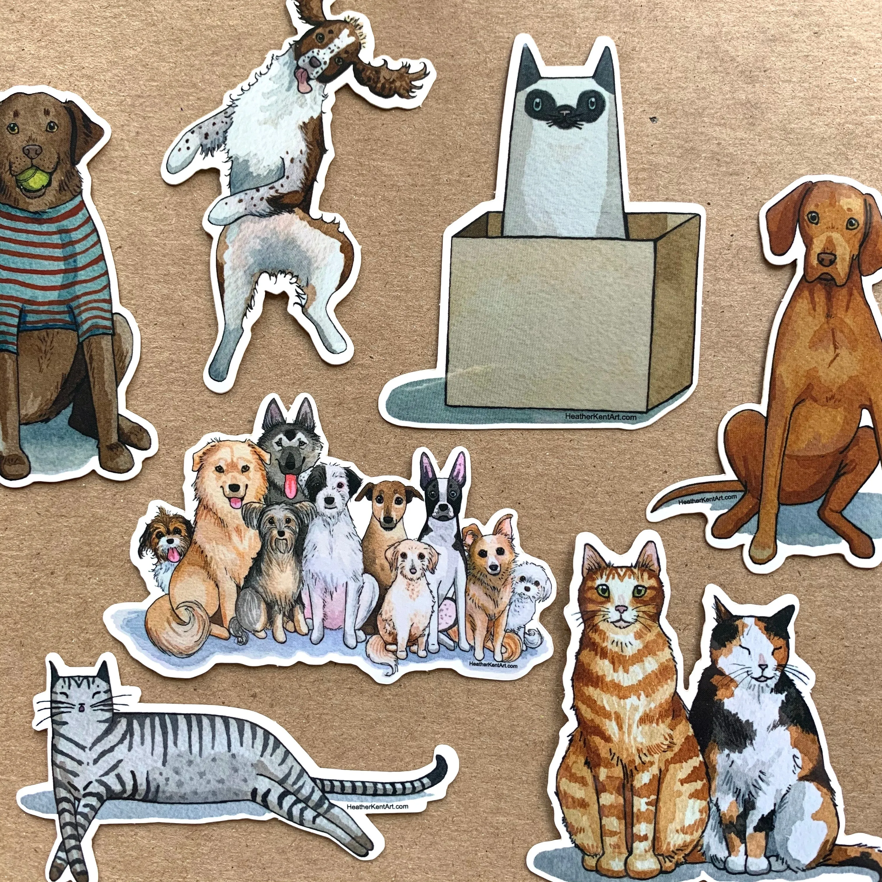Cat Couple Vinyl Decal Sticker, 3 inch, FREE SHIPPING