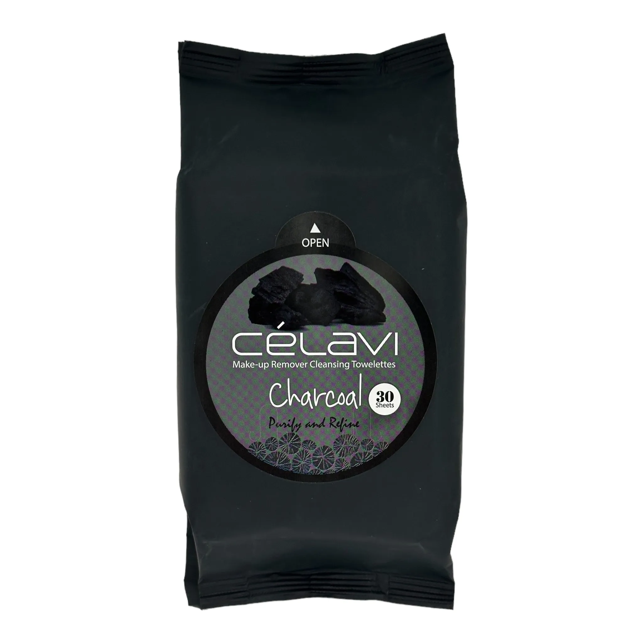 CHARCOAL PURIFYING CLEANSING WIPES (30PK)