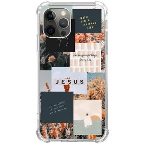 Christian Aesthetic Case Compatible with iPhone 12 Pro Max Jesus Prayer Positivity Case for iPhone 12 Pro Max Cool TPU Bumper Phone Cover Case