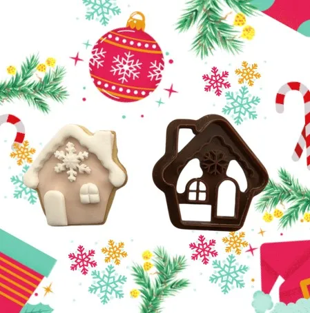 Christmas Gingerbread Cookie Cutter Set 2 Piece