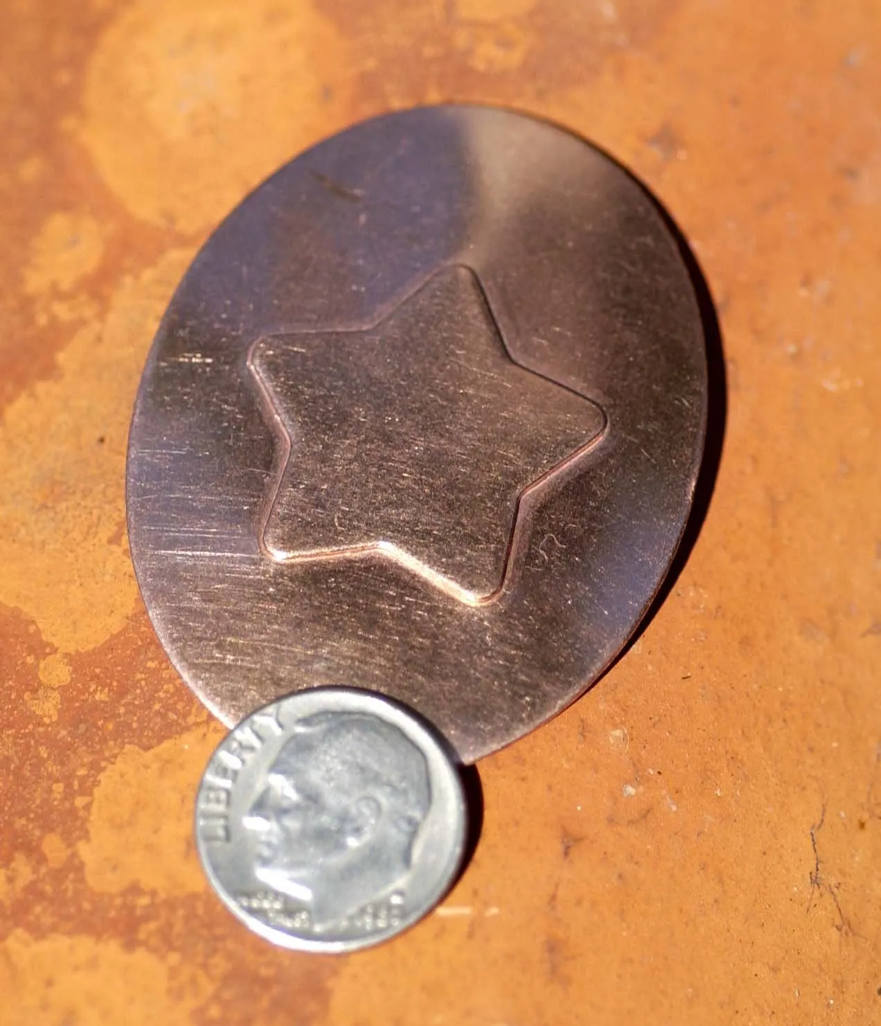 Chubby Star Embossed Blanks Enameling Stamping Texturing