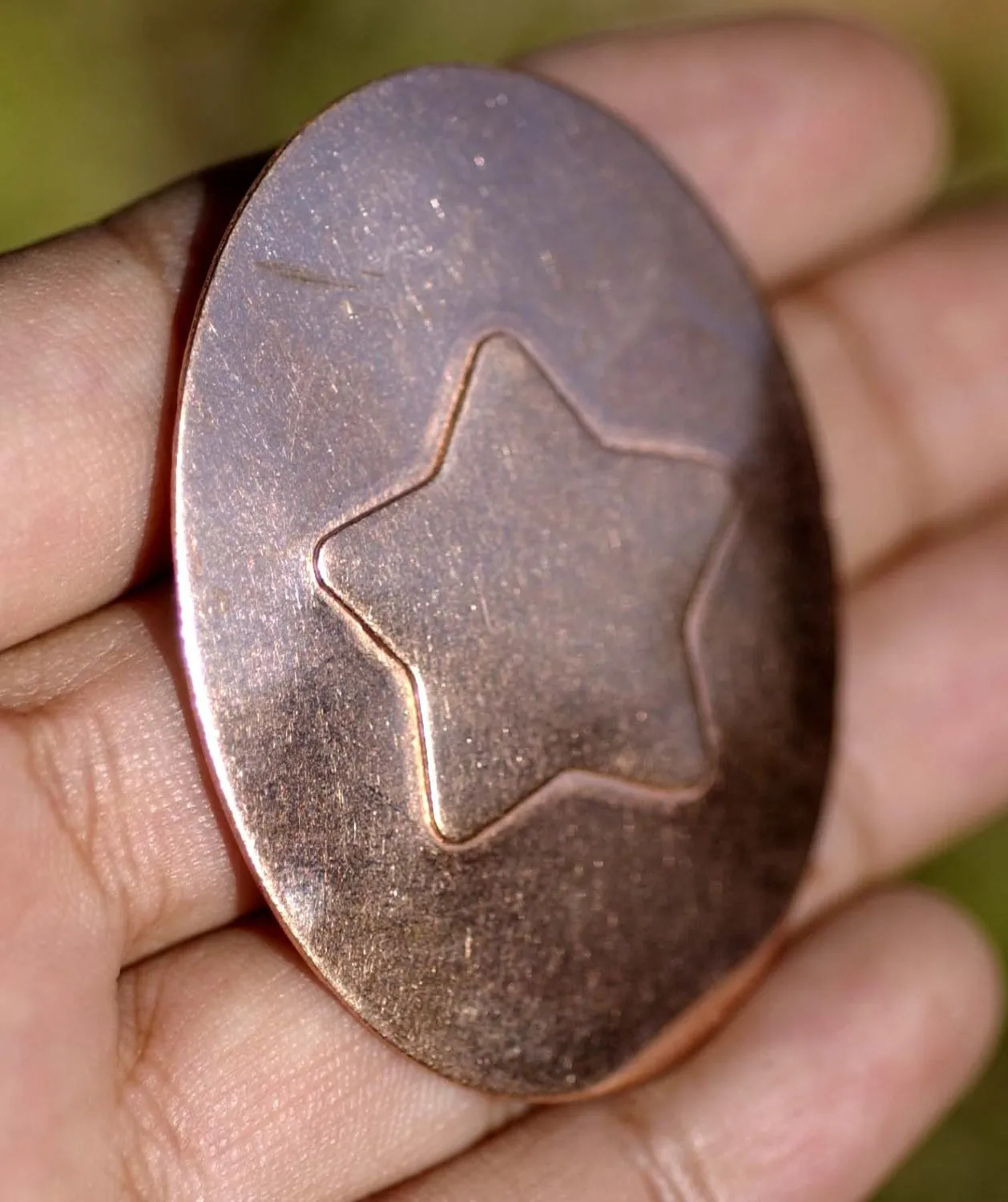 Chubby Star Embossed Blanks Enameling Stamping Texturing