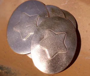 Chubby Star Embossed Blanks Enameling Stamping Texturing