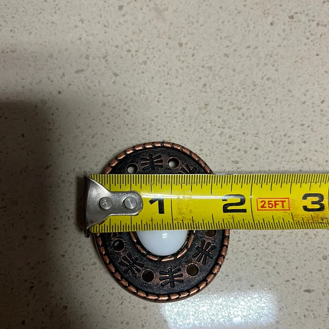 Copper Embossed Concho with Screw