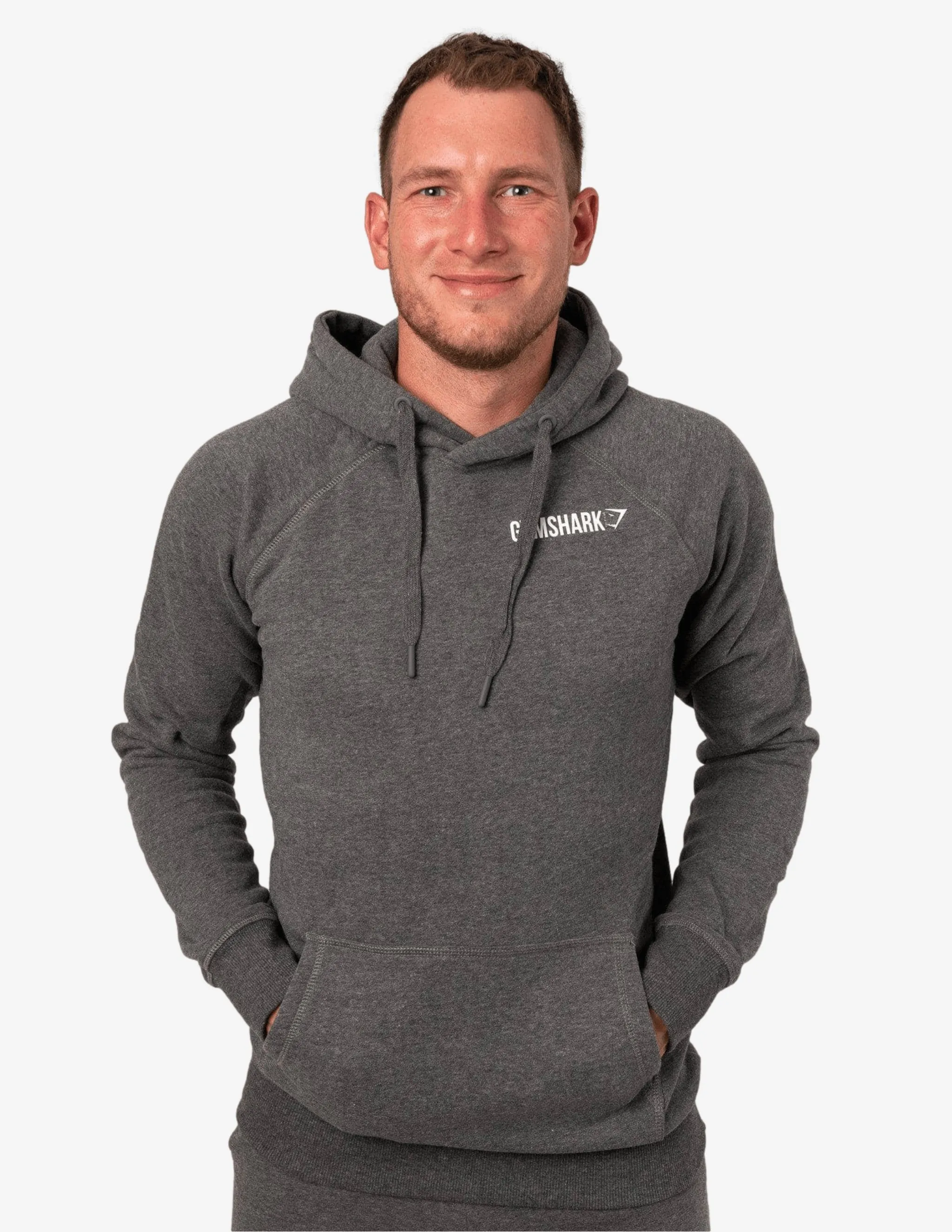 Crest Pullover Hoodie Charcoal Marl