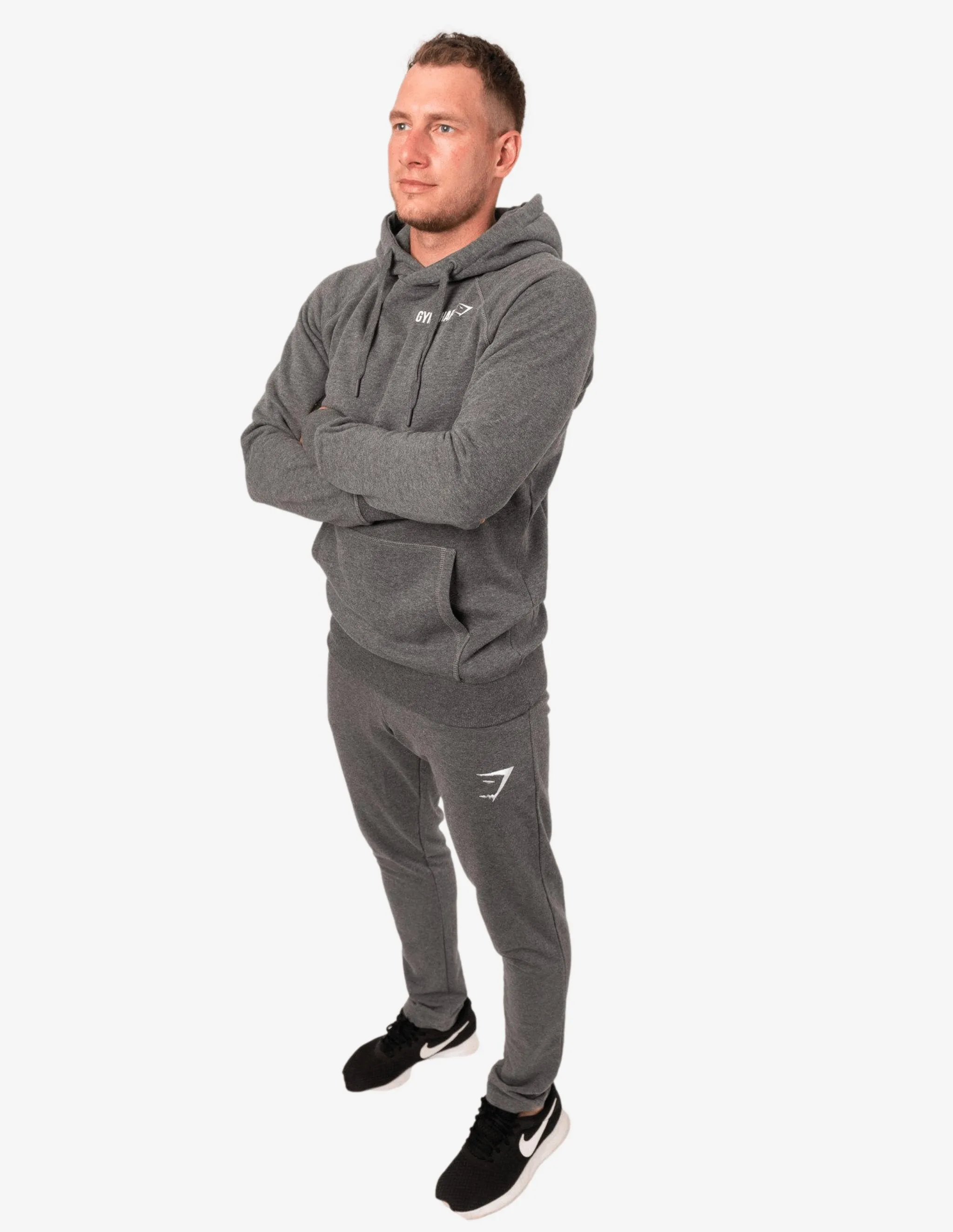 Crest Pullover Hoodie Charcoal Marl