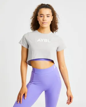 Crop T Shirt - Grey