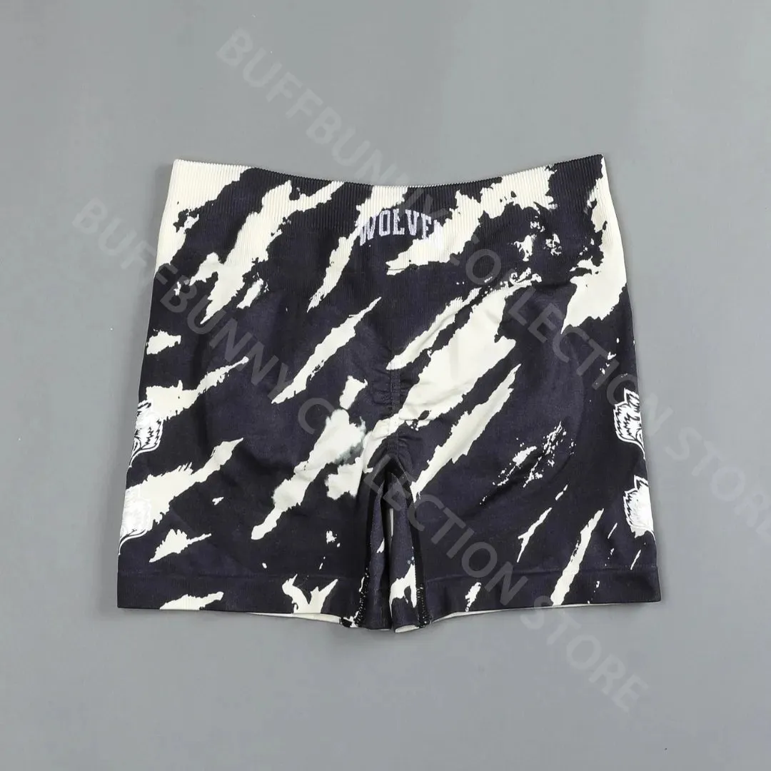 Darc She Shorts Women Everson Seamless Stretchy Pants Tie Dye Womans Running Yoga Wear Fitness Sports Workout Gym Shorts
