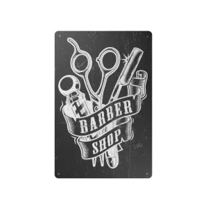Decorative Plaque for Barber Shop B032 'Barber Shop'