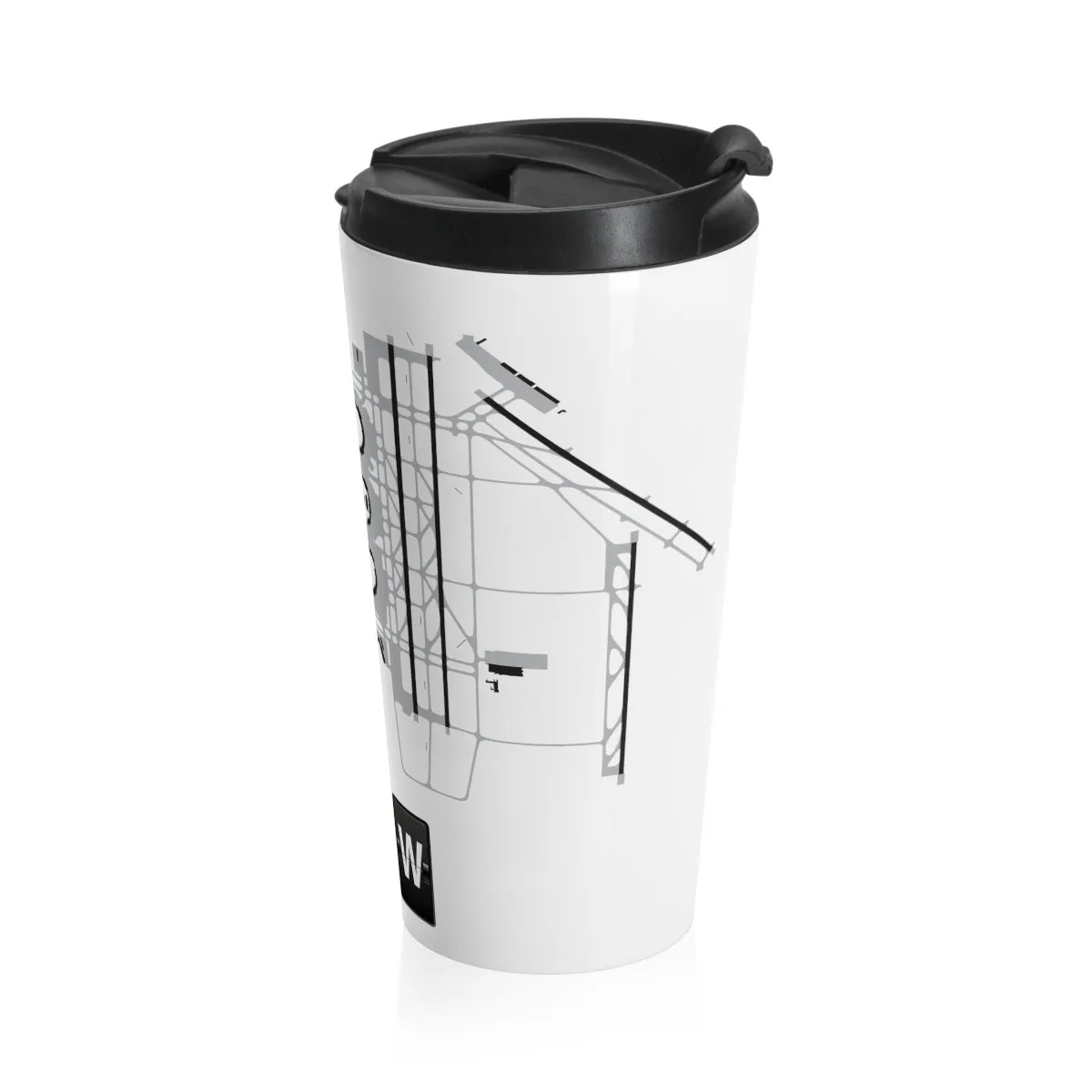 DFW Airport Diagram - Stainless Steel Travel Mug