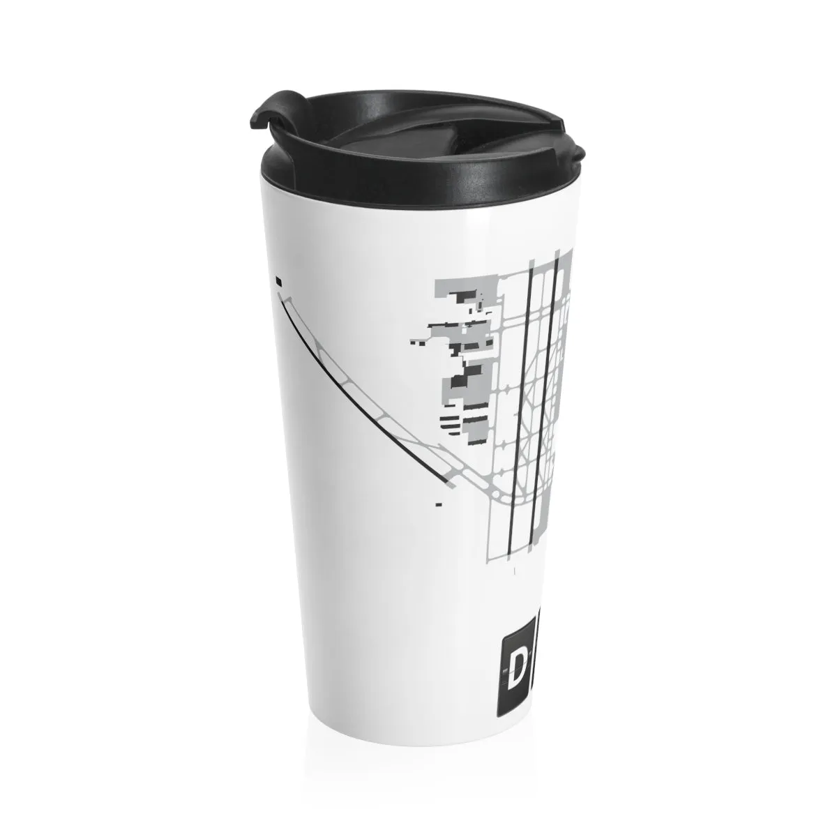 DFW Airport Diagram - Stainless Steel Travel Mug