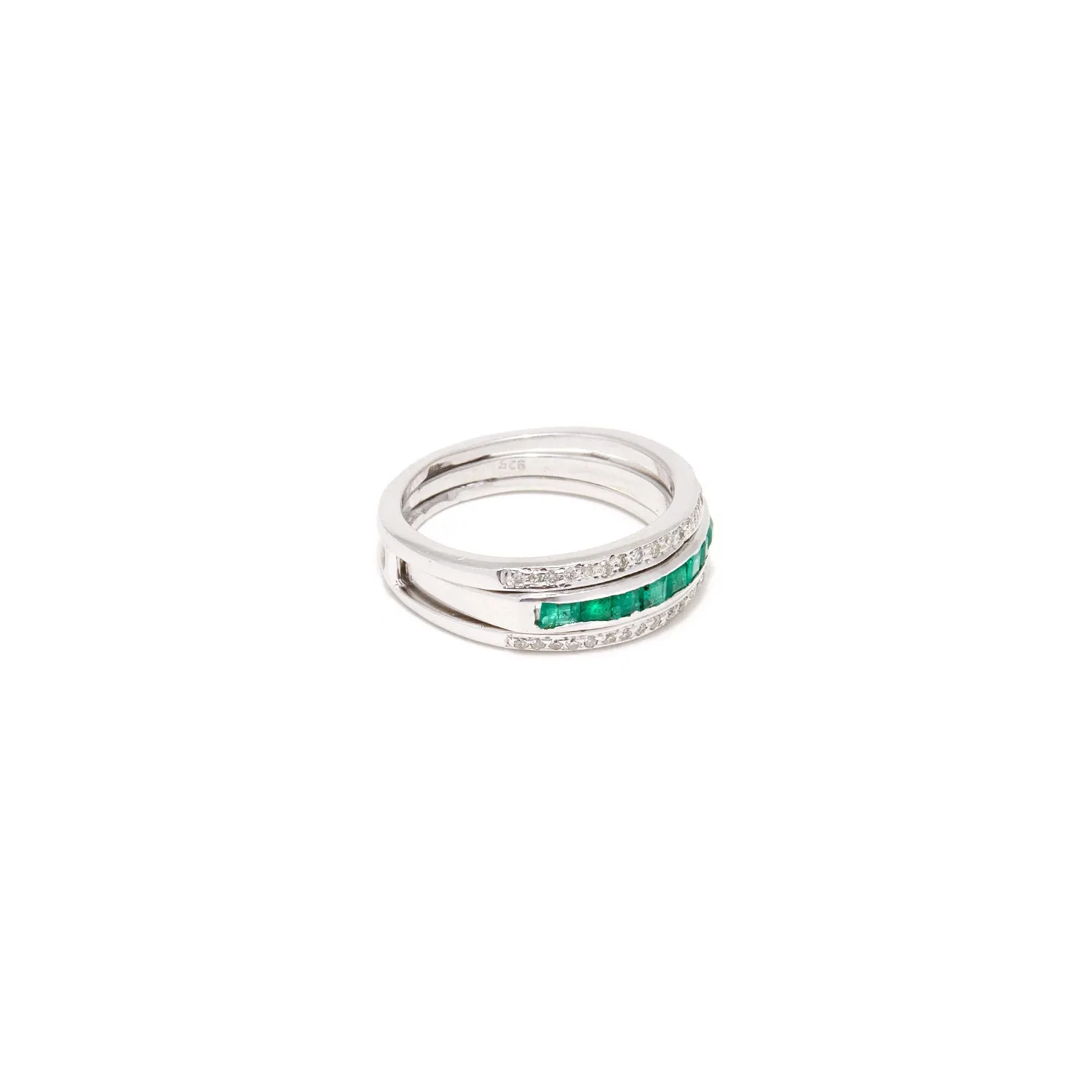 Diamond Gem Baguette Convertible Ring
