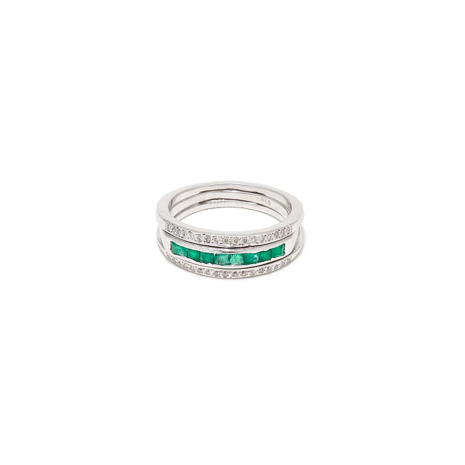 Diamond Gem Baguette Convertible Ring