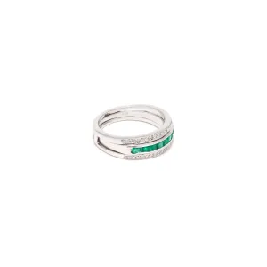 Diamond Gem Baguette Convertible Ring