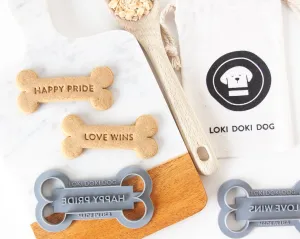 Dog Bone Shaped Pride Cookie Cutters