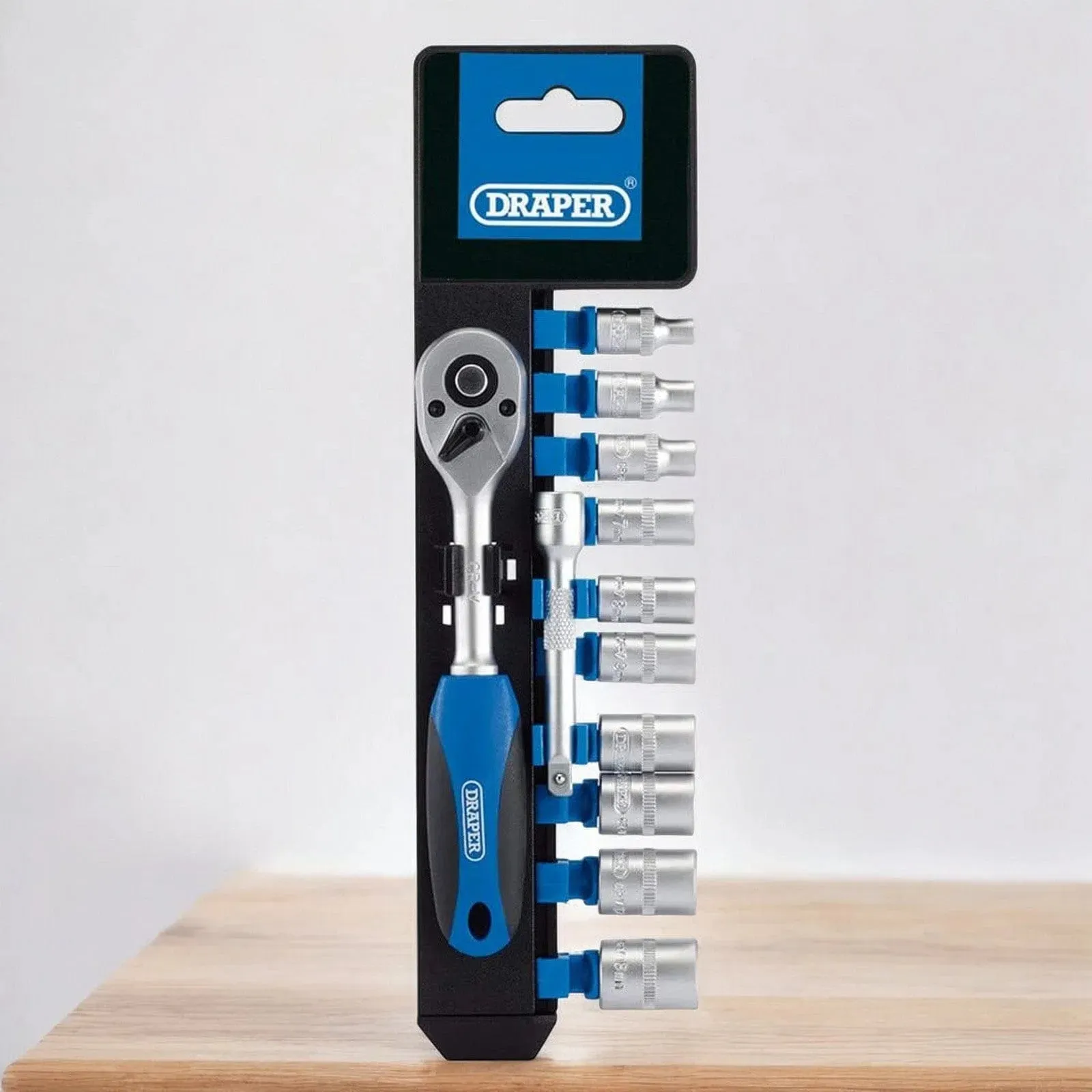 Draper 16369 Metric Socket Ratchet Set | 1/4" Sq. Dr. | 12PC - Lifetime Warranty