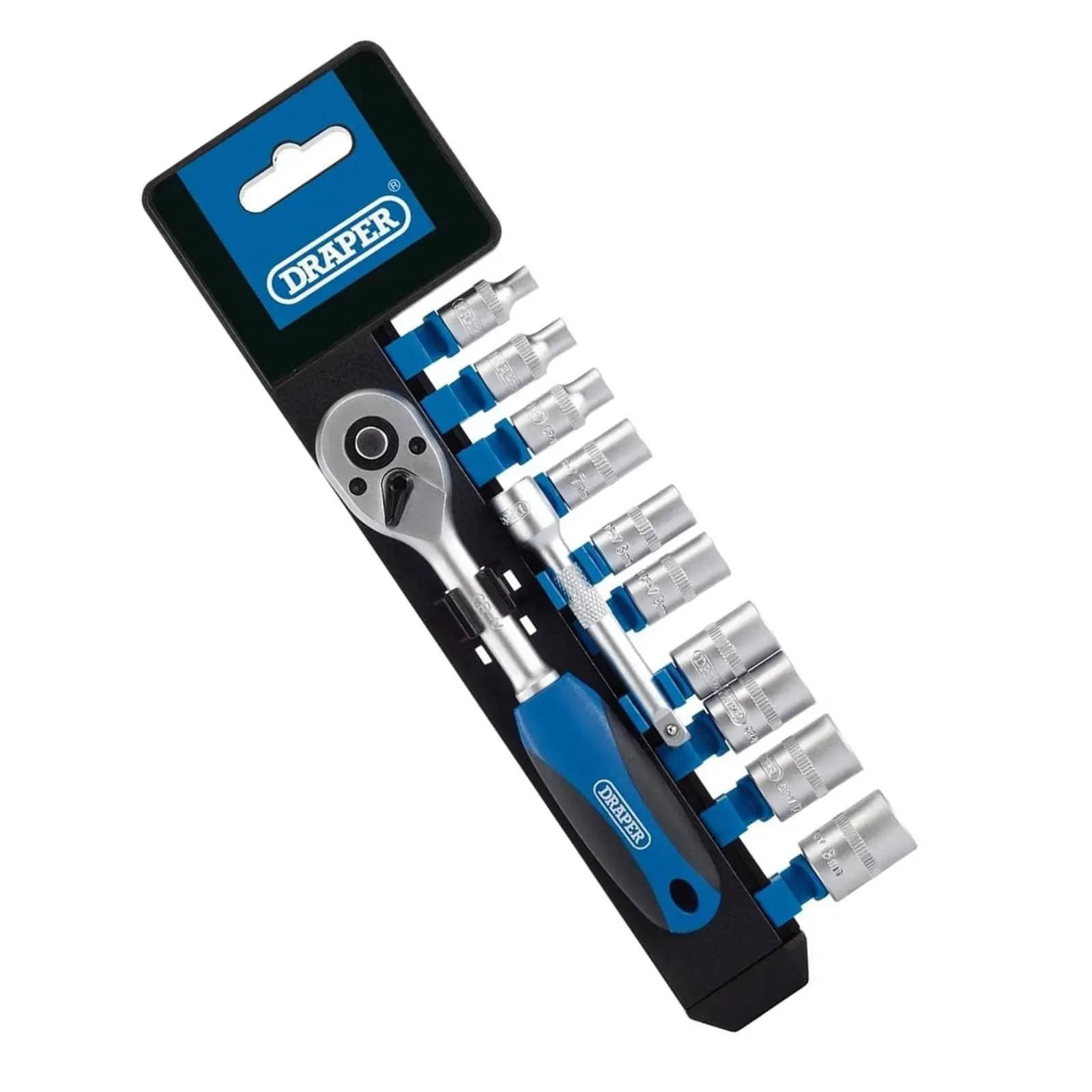 Draper 16369 Metric Socket Ratchet Set | 1/4" Sq. Dr. | 12PC - Lifetime Warranty