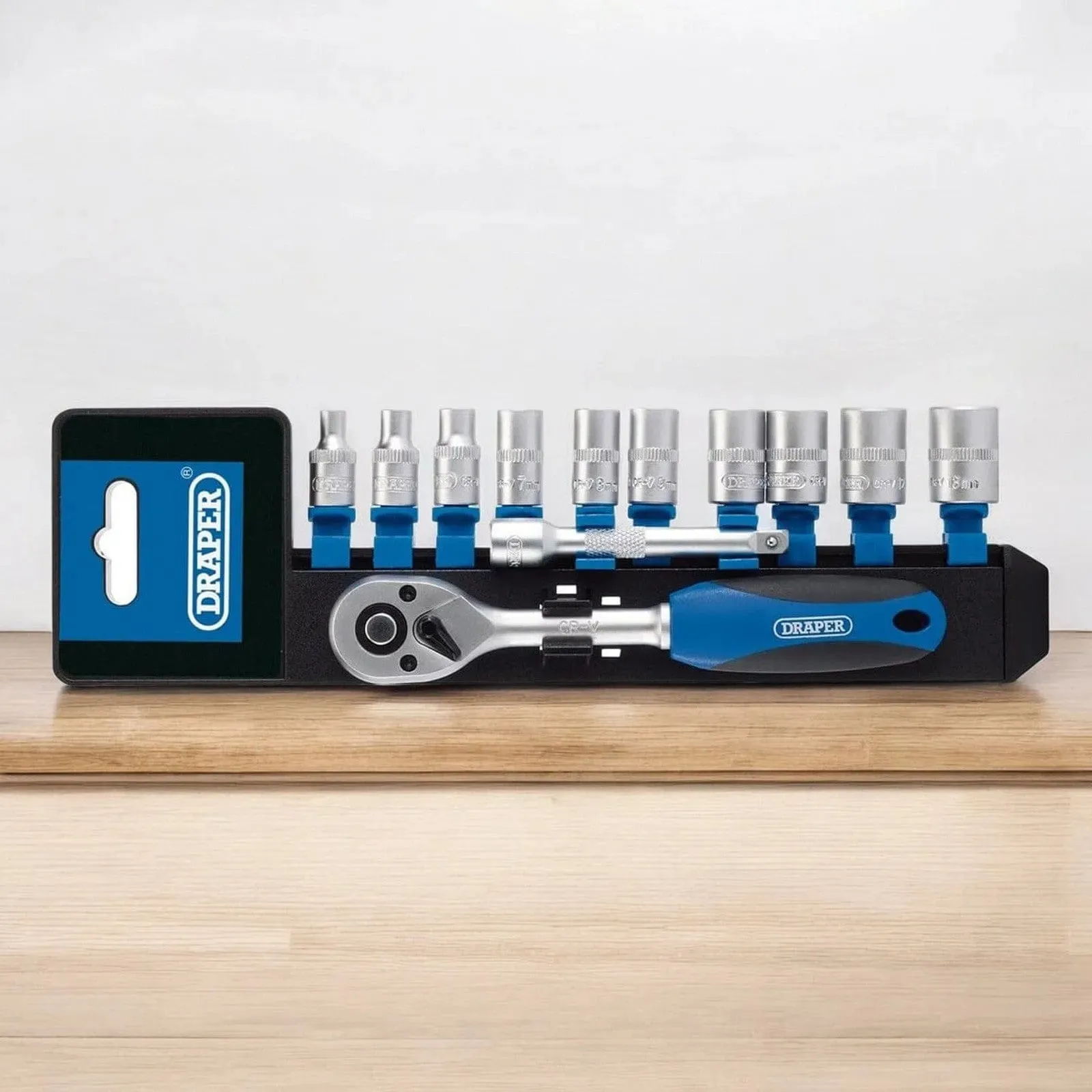 Draper 16369 Metric Socket Ratchet Set | 1/4" Sq. Dr. | 12PC - Lifetime Warranty