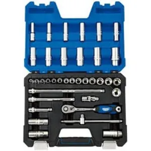 Draper 16449 Metric Socket Set, 3/8" Sq. Dr. (36 Piece) Dr-16449
