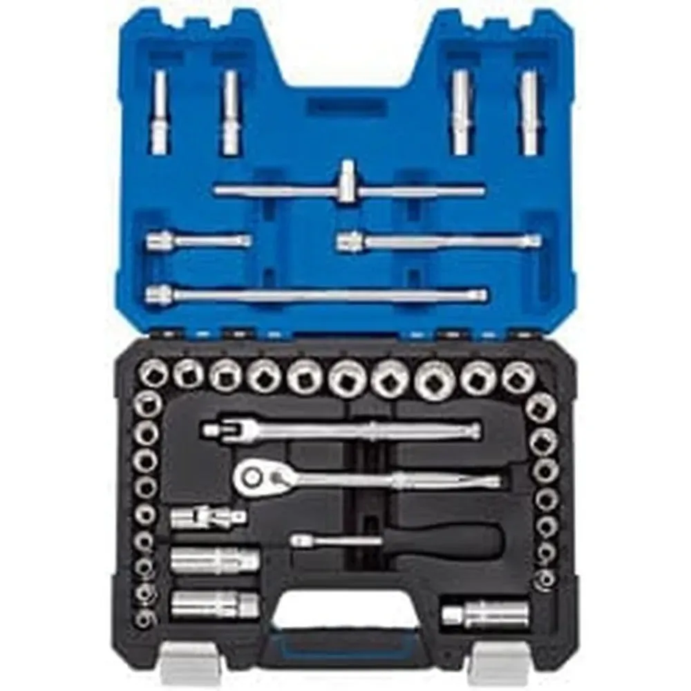 Draper 16465 Combined Mm/Af Socket Set, 3/8" Sq. Dr. (41 Piece) Dr-16465
