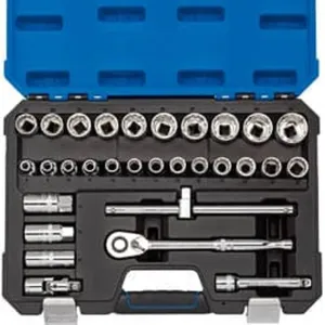 Draper 16466 Metric Socket Set, 1/2" Sq. Dr. (30 Piece) Dr-16466