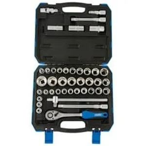 Draper Combined Mm/Af Socket Set, 1/2" Sq. Dr. (41 Piece) Dr-82136