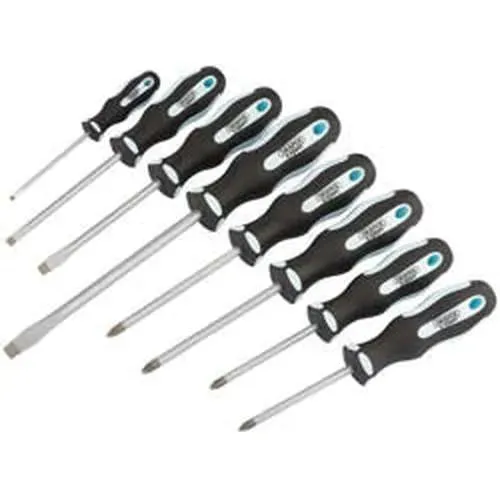 Draper Soft Grip Screwdriver Set (8 Piece) Dr-63589