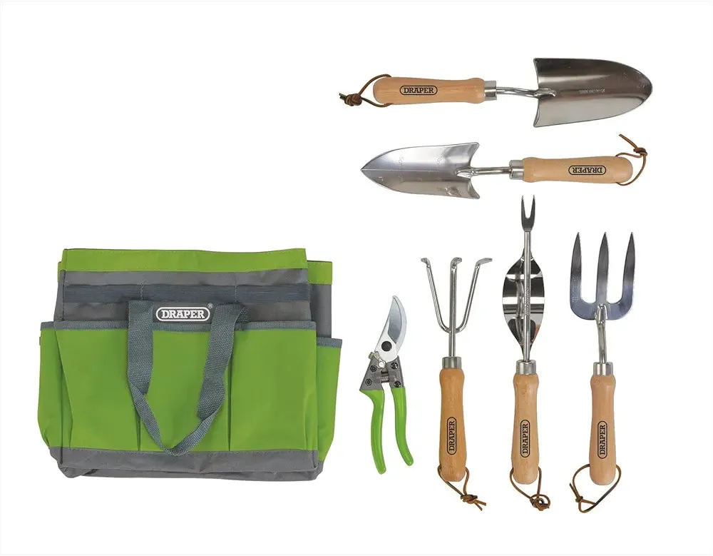 Draper Stainless Steel Garden Tool Set   Storage Bag 08997