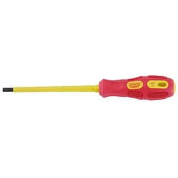 Draper Vde Approved Fully Insulated Plain Slot Screwdriver, 5.5 X 125Mm (Display Packed) Dr-69214