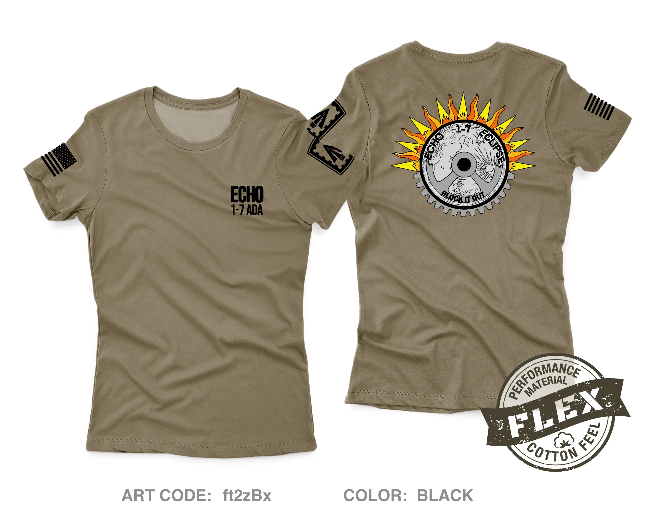 Echo Co, 1-7 ADA Core Women's SS Flex Performance Tee - ft2zBx