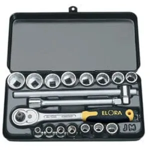 Elora Elora Metric Socket Set, 3/8" Sq. Dr. (18 Piece) Dr-25932