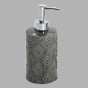Embossed Charcoal Soap Dispenser