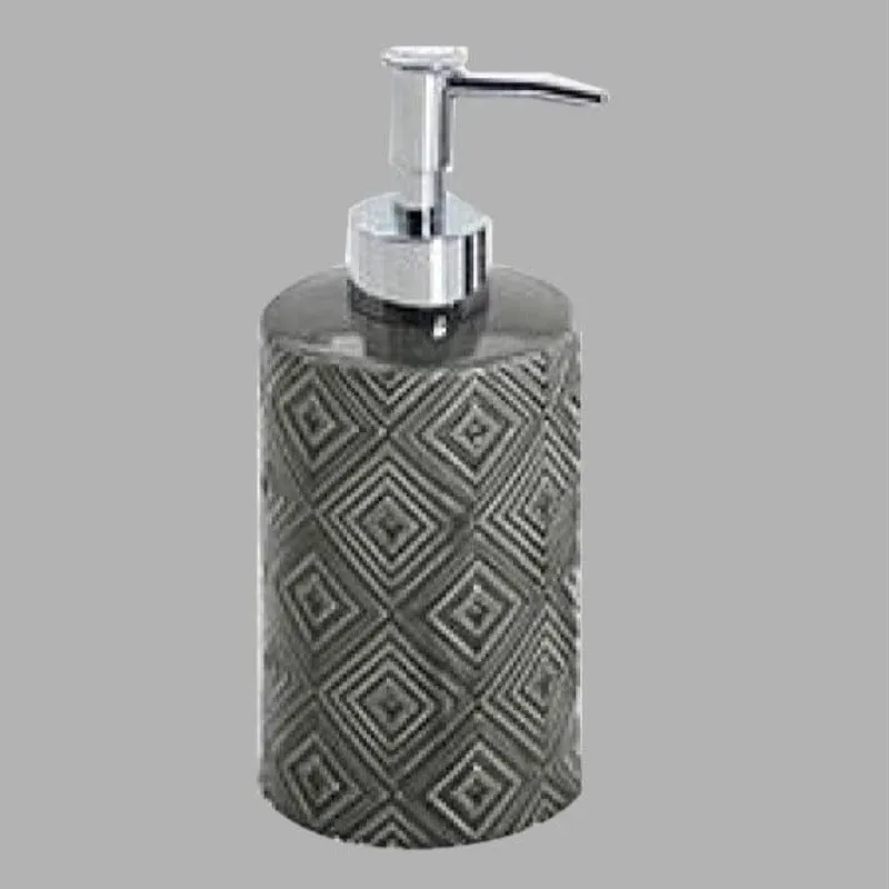 Embossed Charcoal Soap Dispenser