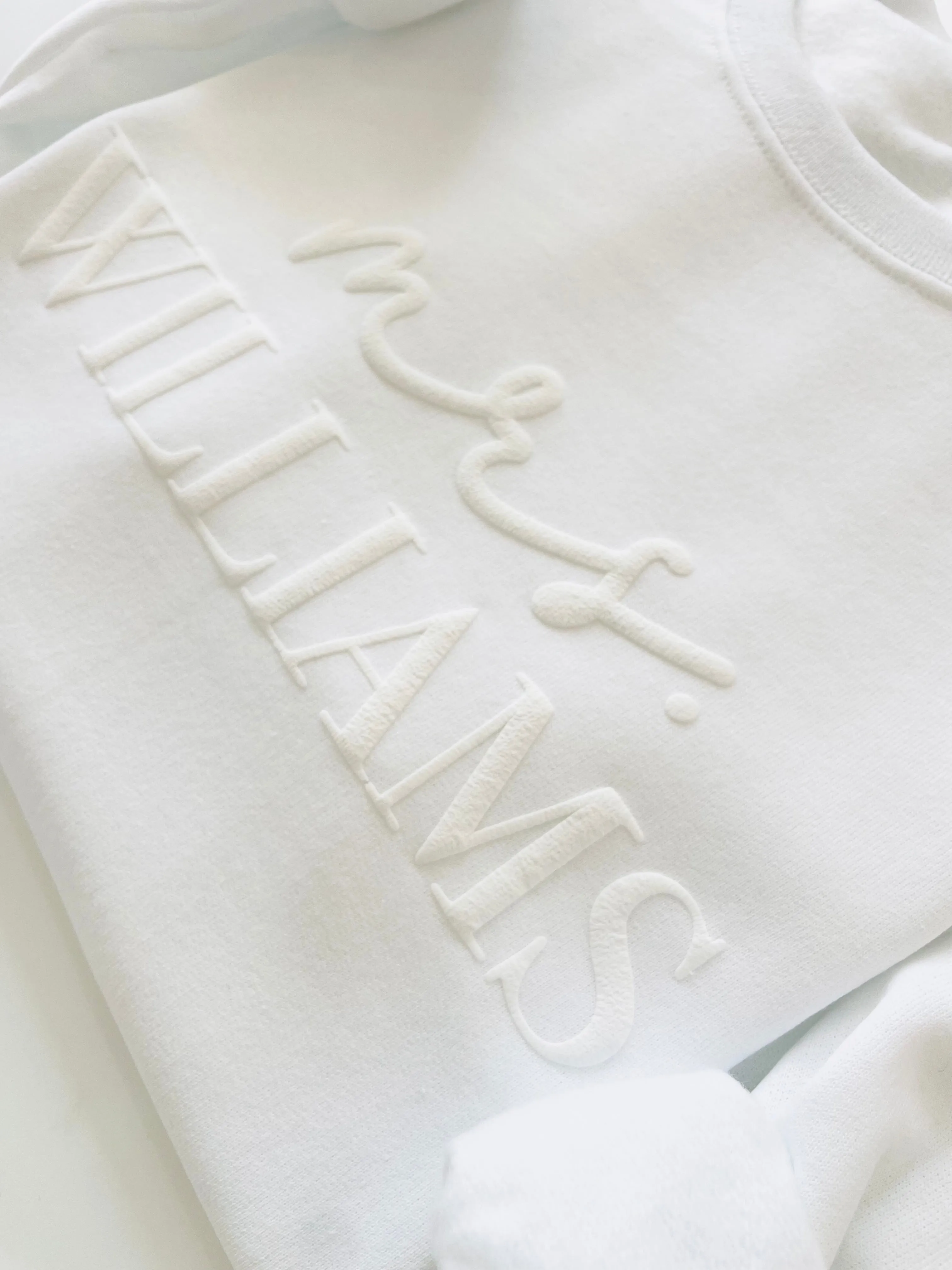 Embossed Custom Mrs. Sweatshirt