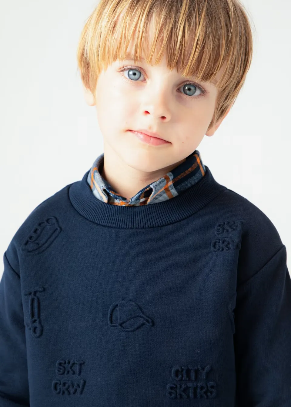Embossed Pullover