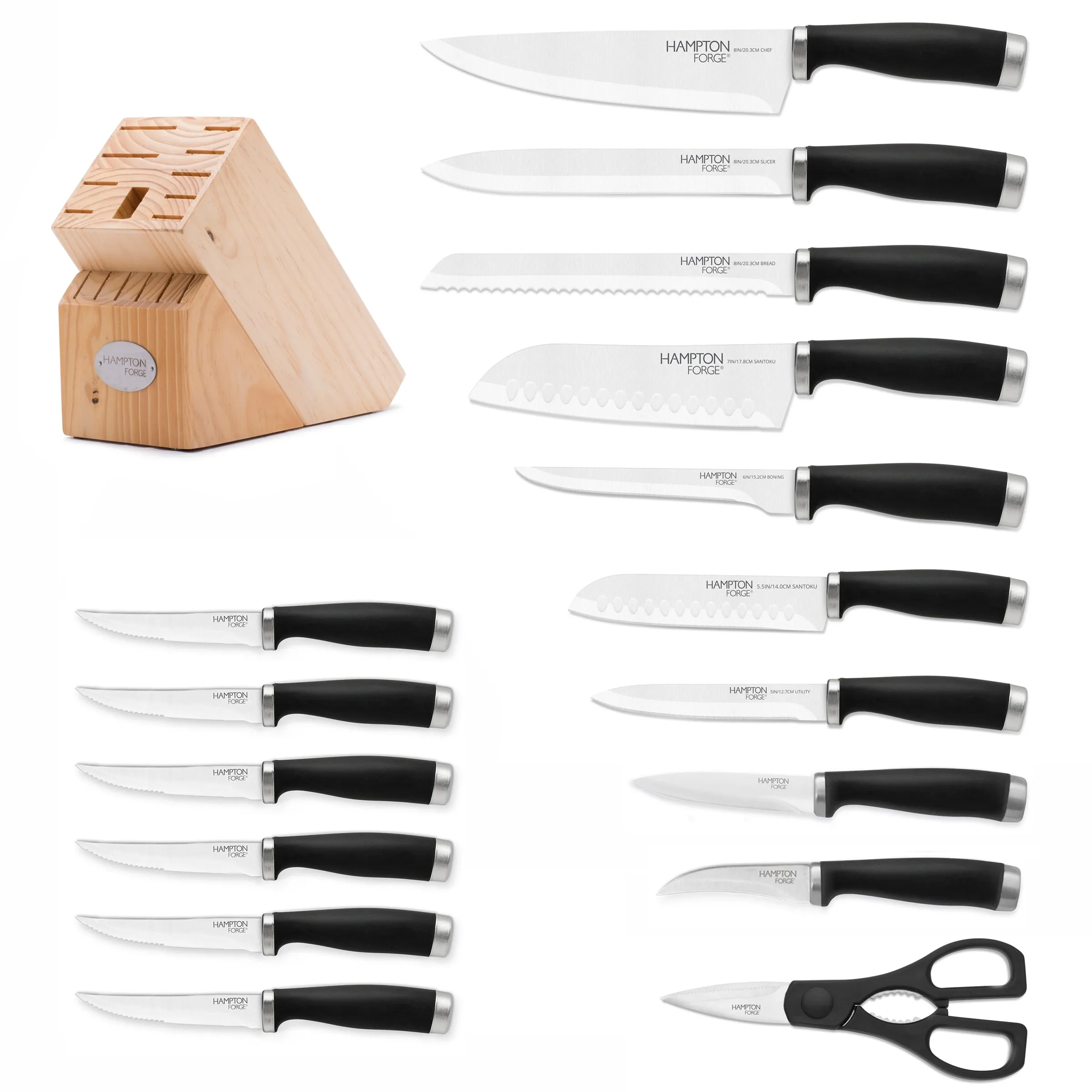 Epicure Black 17 Piece Cutlery Set