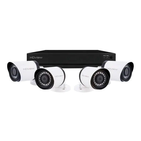 ESP SHDV4KB4W1TB HDview 4MP Super HD 4 Channel 1TB 4x White Bullet Camera Kit