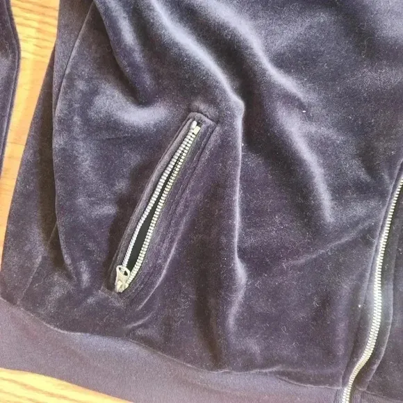 EUC Vintage Nike Velour Blue Track Jacket, Size L