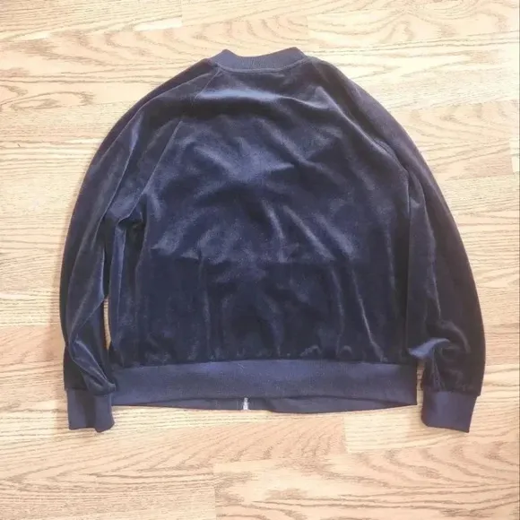 EUC Vintage Nike Velour Blue Track Jacket, Size L