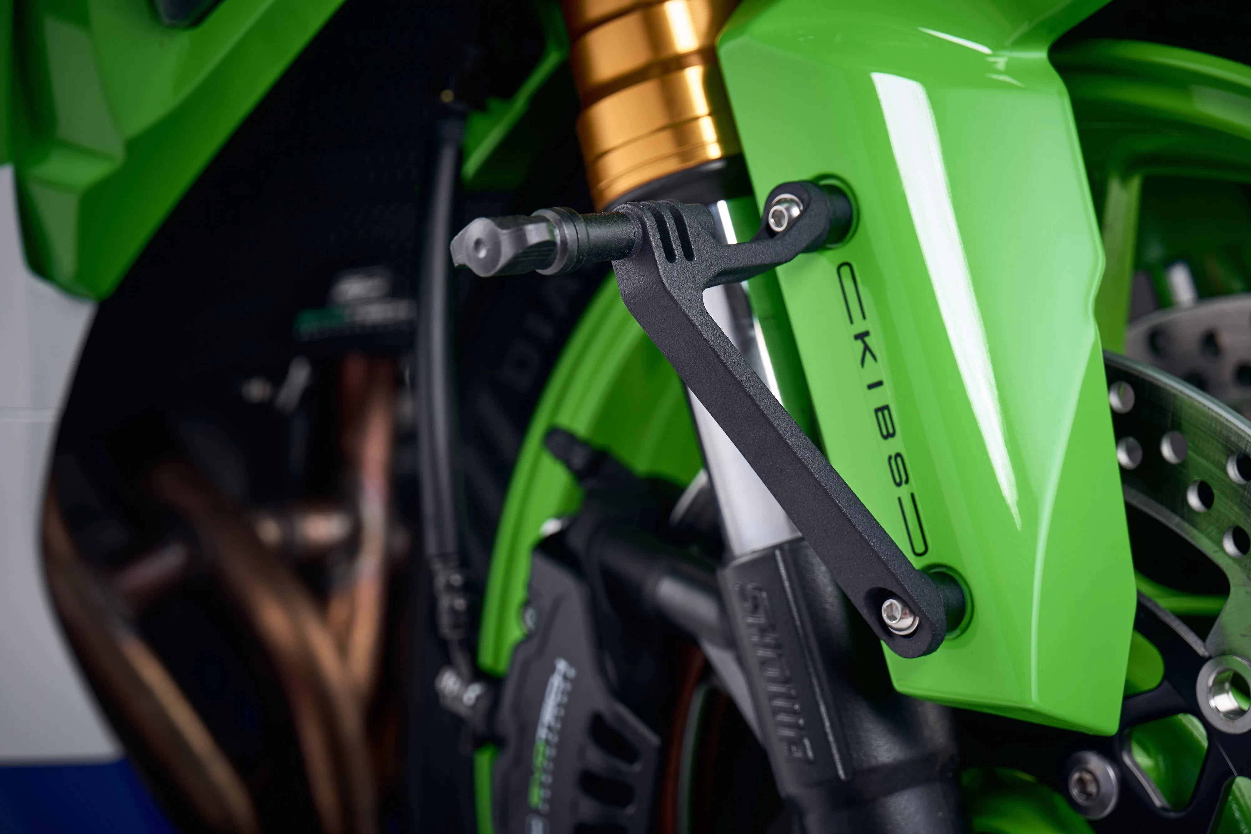 Evotech Action / Safety Camera Front Mudguard Mount - Kawasaki Ninja ZX-10R 40th Anniversary Edition (2024 )