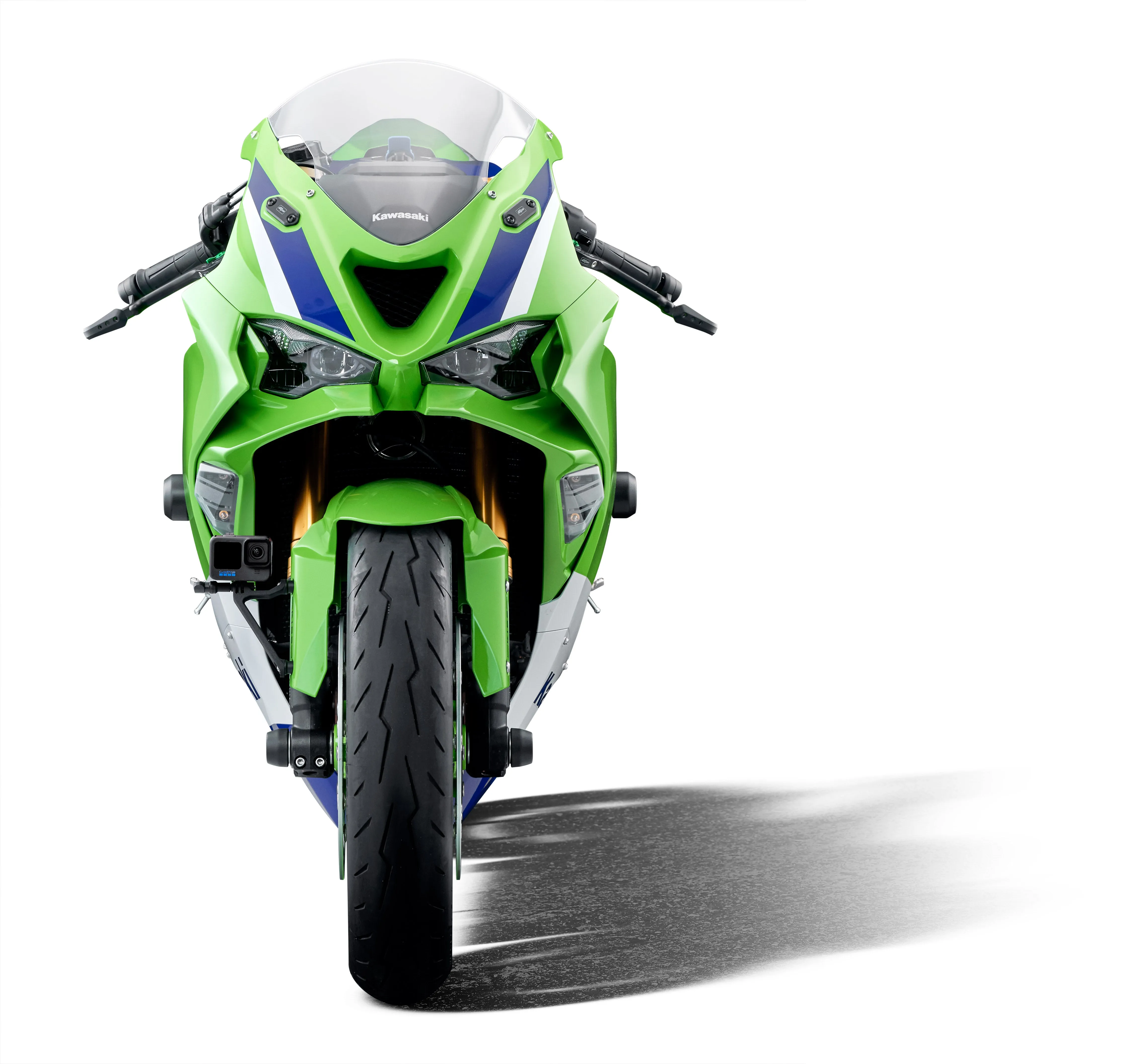 Evotech Action / Safety Camera Front Mudguard Mount - Kawasaki Ninja ZX-6R 40th Anniversary Edition (2024 )