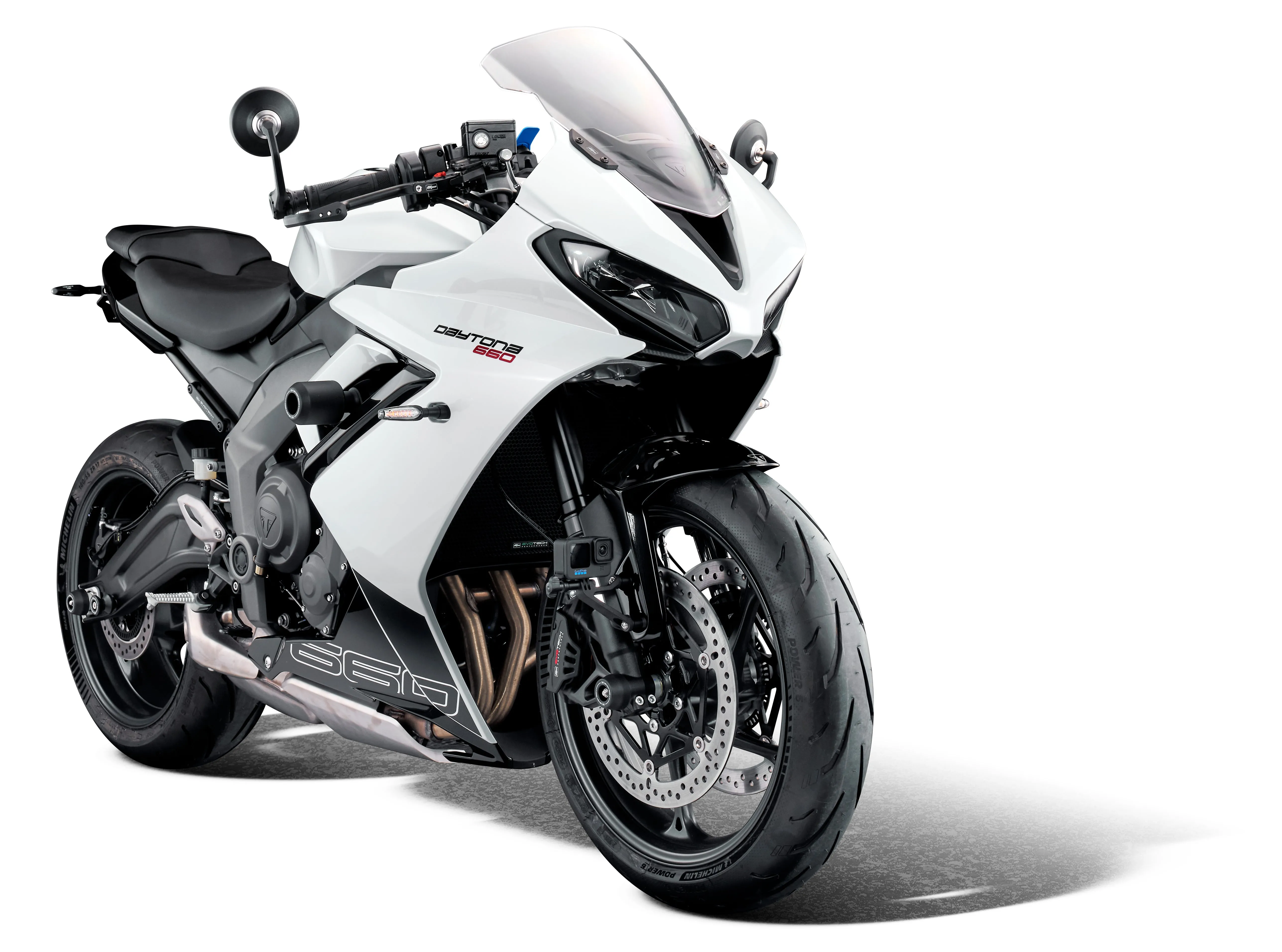 Evotech Action / Safety Camera Front Mudguard Mount - Triumph Daytona 660 (2024 )