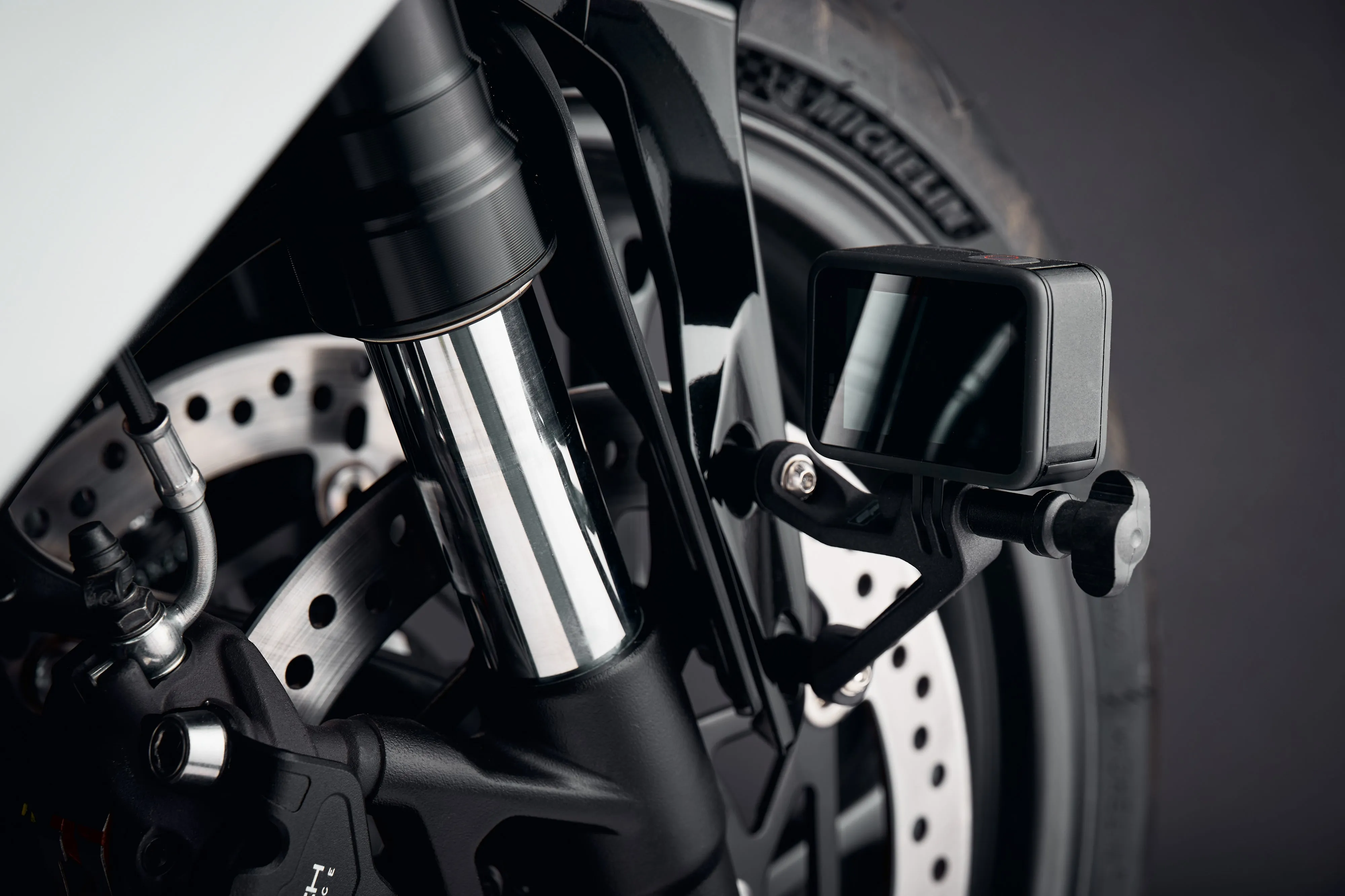 Evotech Action / Safety Camera Front Mudguard Mount - Triumph Daytona 660 (2024 )