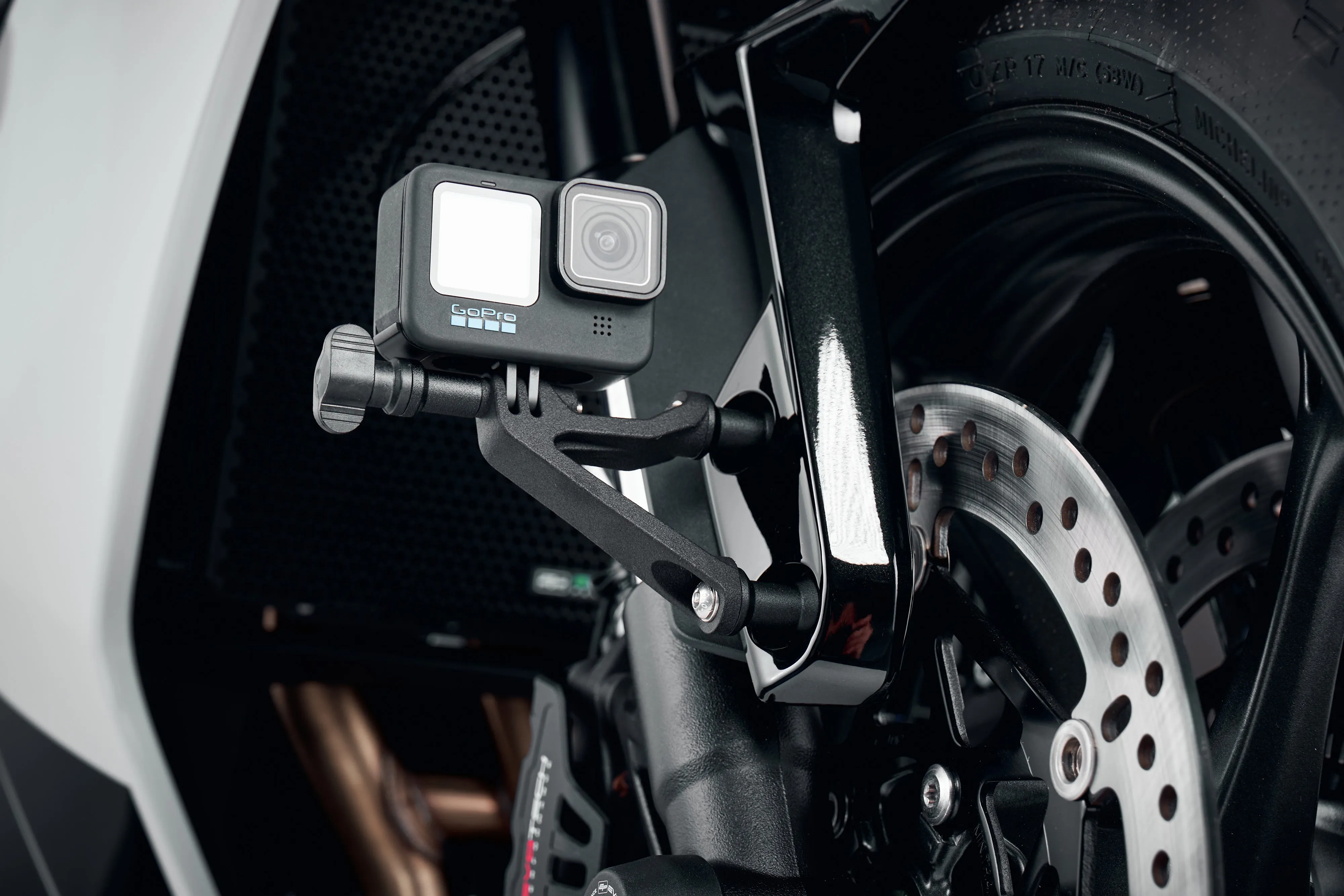 Evotech Action / Safety Camera Front Mudguard Mount - Triumph Daytona 660 (2024 )