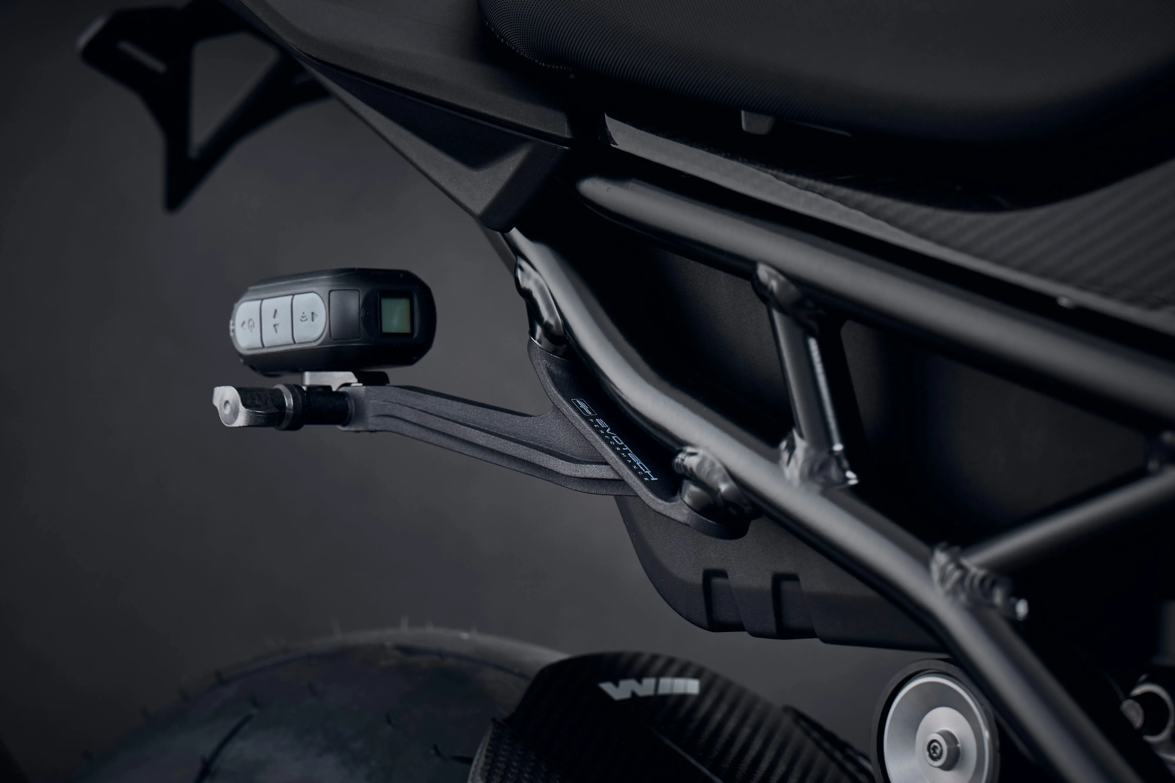 Evotech Footpeg Rear facing Action Camera Mount - BMW S 1000 RR (2019-2022) (Right-hand Side)