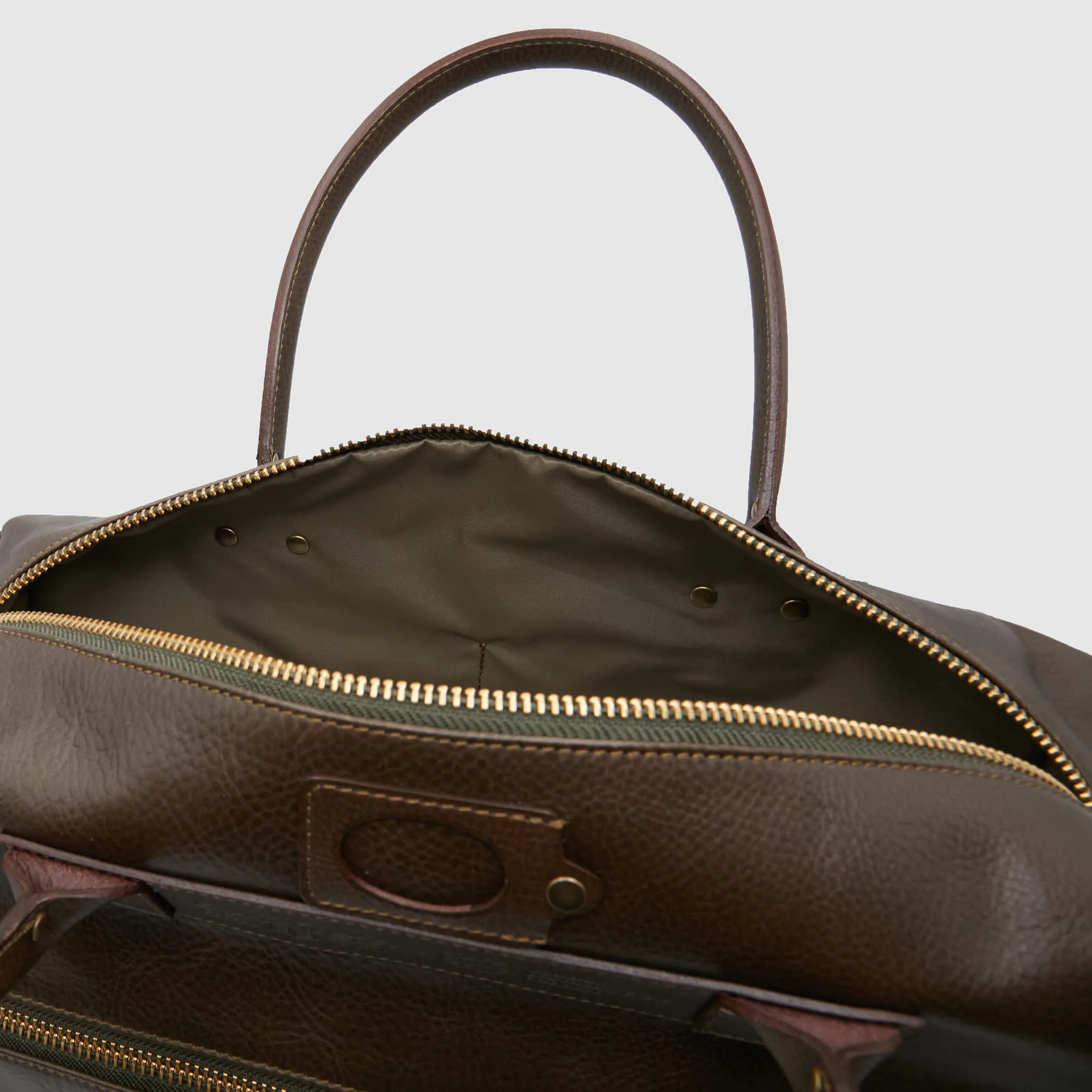 Felisi Leather Double Carrying Briefcase